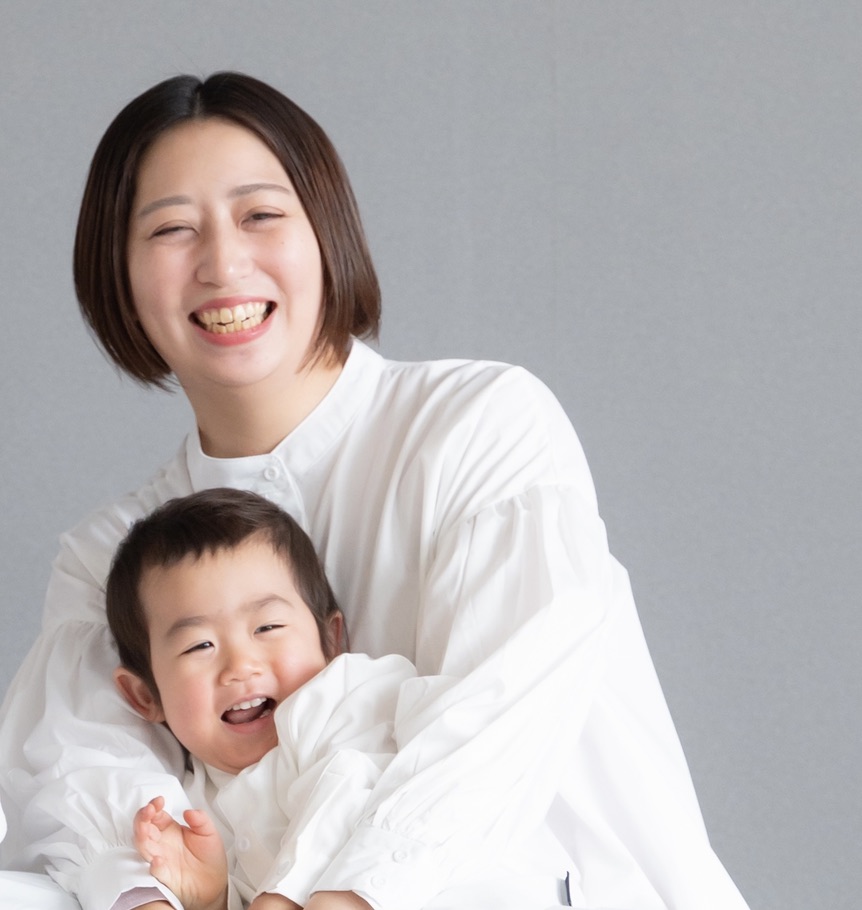 とがみはるかさんと息子さん